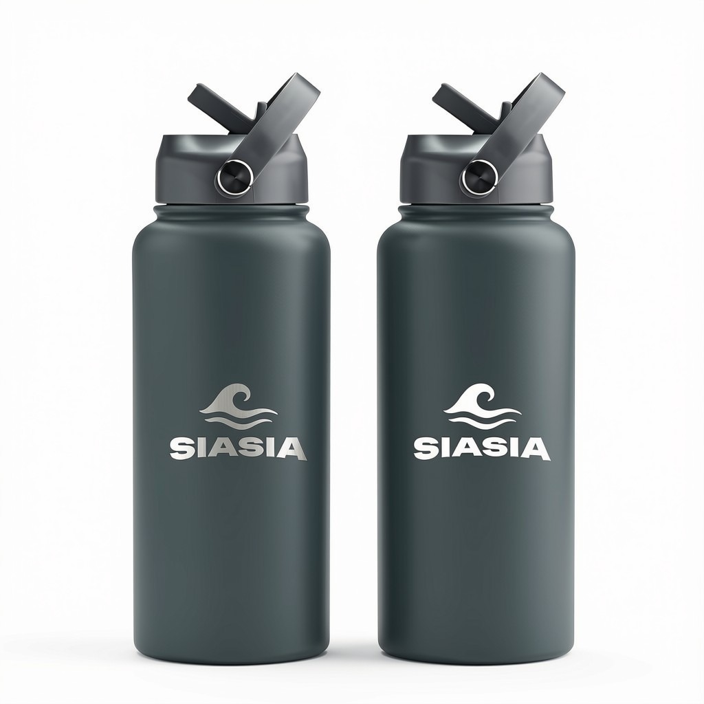 Gourde Isotherme SIASIA 1L — Gris Ardoise
