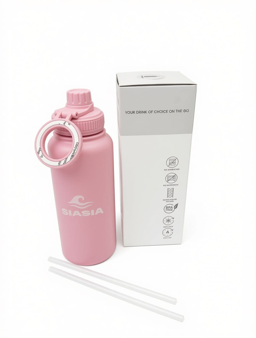 Gourde Isotherme SIASIA 1L — Rose