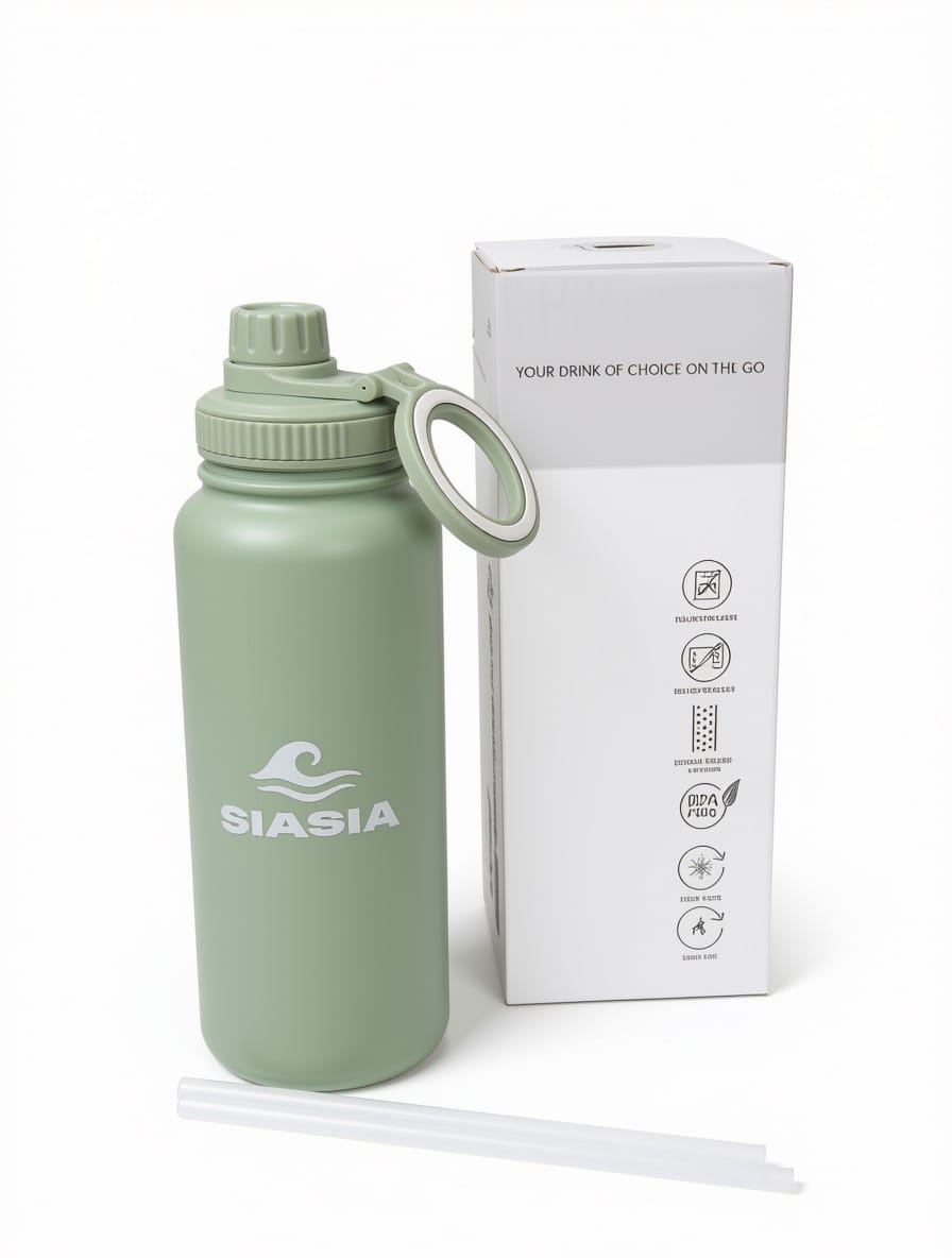 Gourde Isotherme SIASIA 1L — Vert Sage